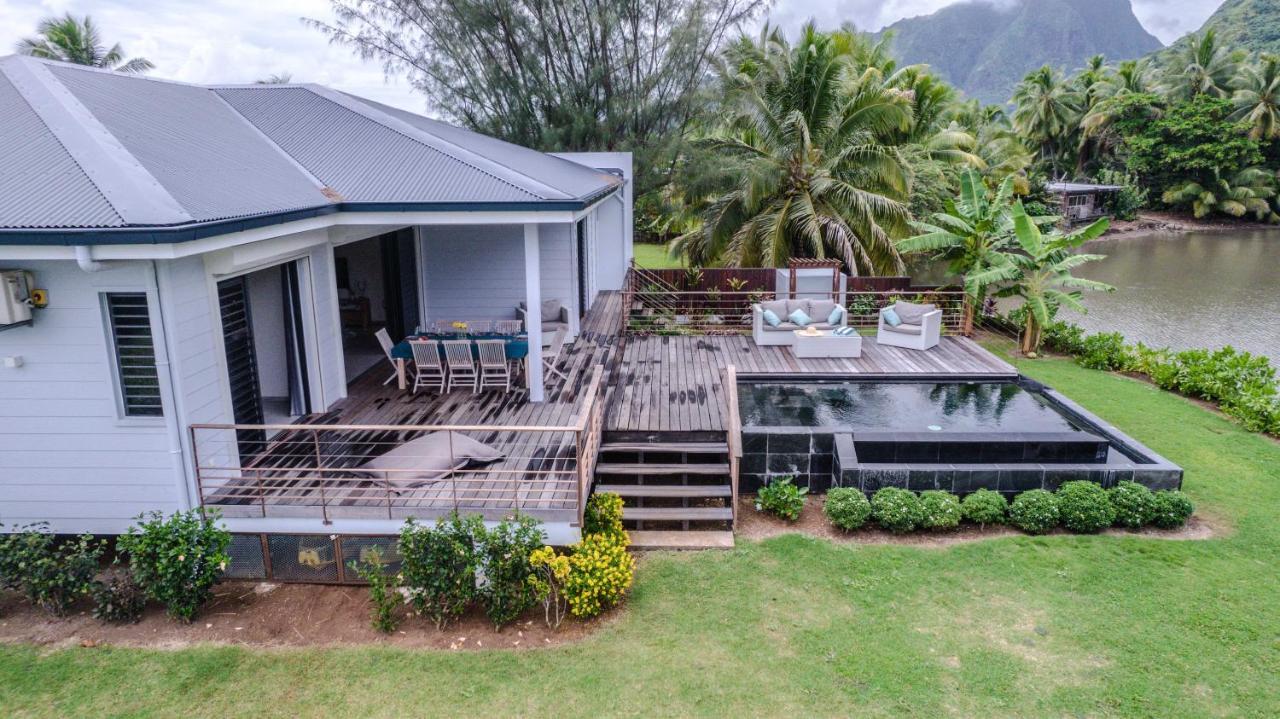 Villa Ho'A - Bord De Mer Avec Piscine Papetoai Exterior photo